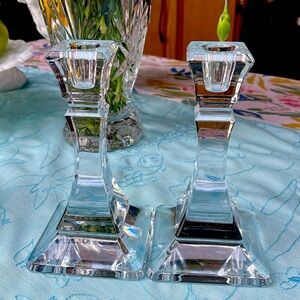 Tiffany & Co Slovenia 7" Crystal Candlesticks